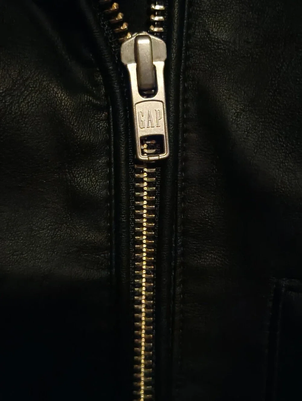 GAP Girls Sz XL Black Faux Leather Moto Jacket with Silver Hardware